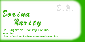 dorina marity business card